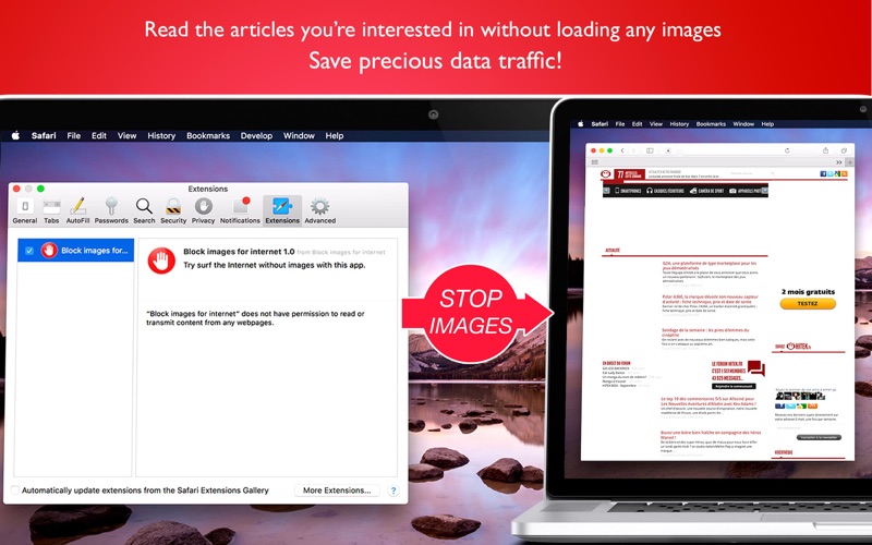 How to cancel & delete block images for internet 1