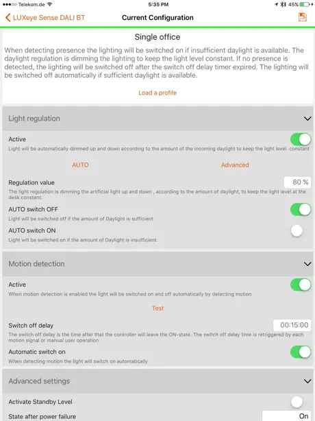 LUXeye Config
