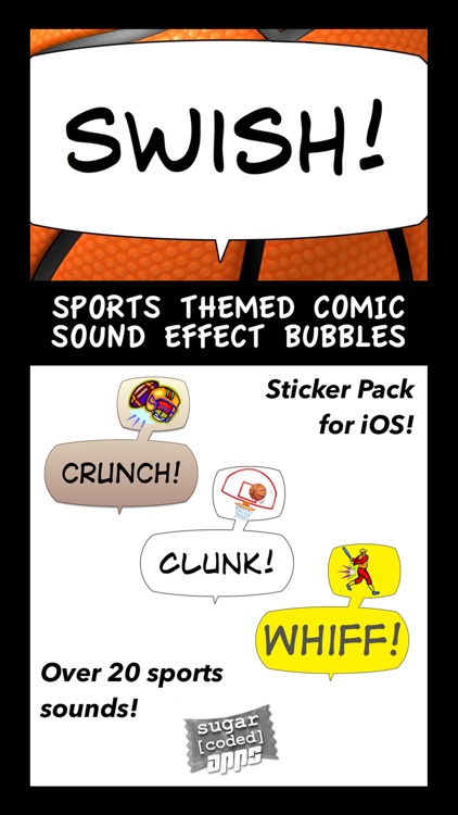 Swish! Sports Sounds Comic Bubbles