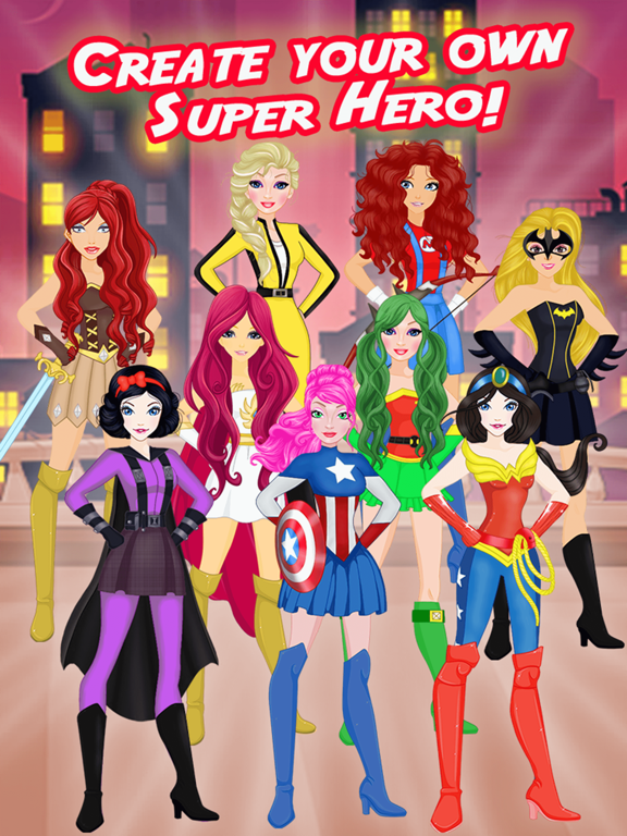 Wonder Supergirl Super Hero Games for Girls iPad screenshot 2 - Games app