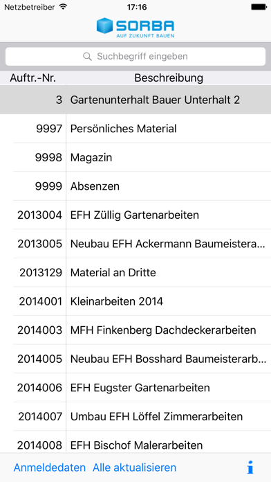 Screenshot #1 pour SORBA Projekte AX