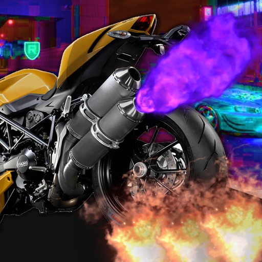 A Cross Road Shock: 3D motorcycle Free turbo icon