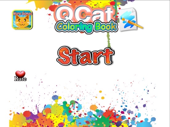Infant coloring book kids toddler  QCat iPad screenshot