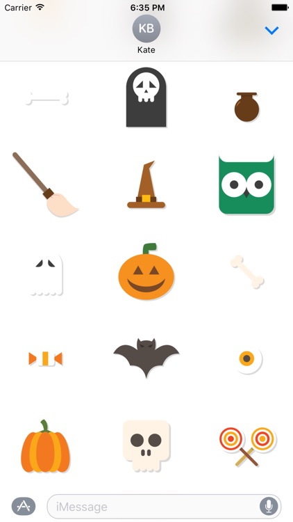 Halloween Sticker Pack and Emoji for iMessage Chat screenshot-3