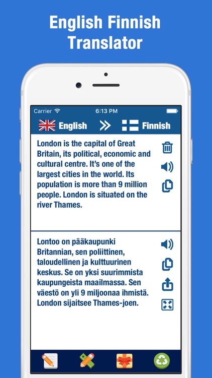 English Finnish Translator and Dictionary