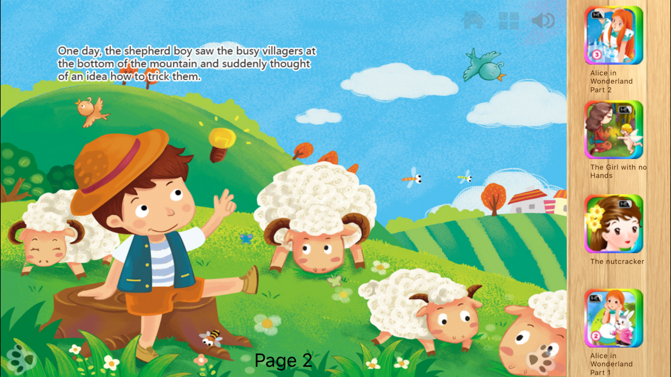 The Boy Who Cried Wolf Interactive Book iBigToy