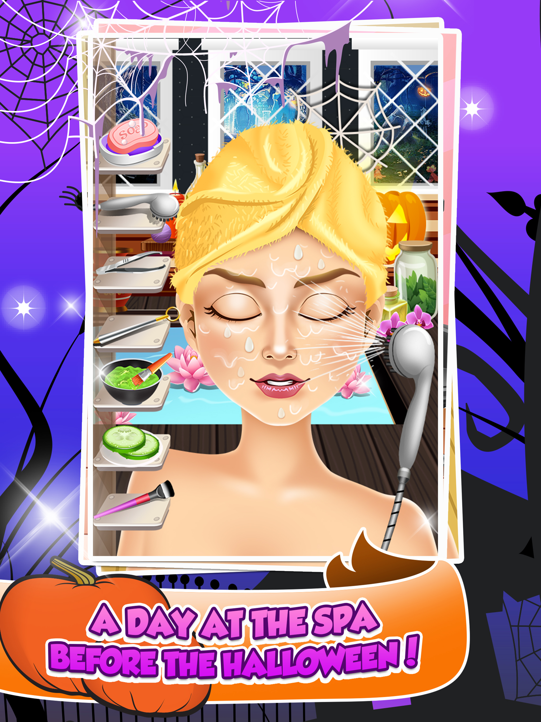 Halloween Salon Spa Make-Up Kids Games Free