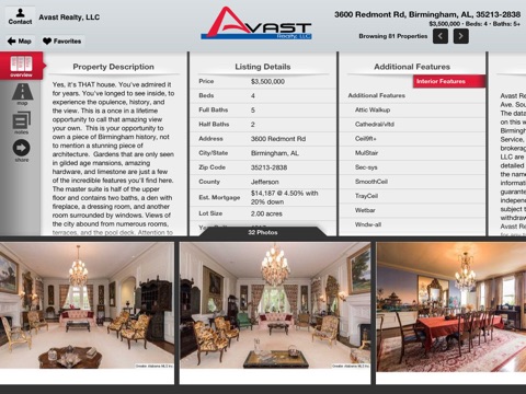 Avast Realty for iPad screenshot 4