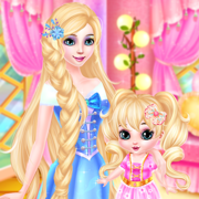 长发公主和婴儿宝贝艾尔莎化妆水疗中心－女孩免费游戏