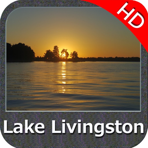 Lake Livingston Texas HD GPS fishing chart offline icon