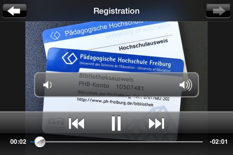 Pädagogische Hochschule Freiburg  Bibliothek screenshot 4