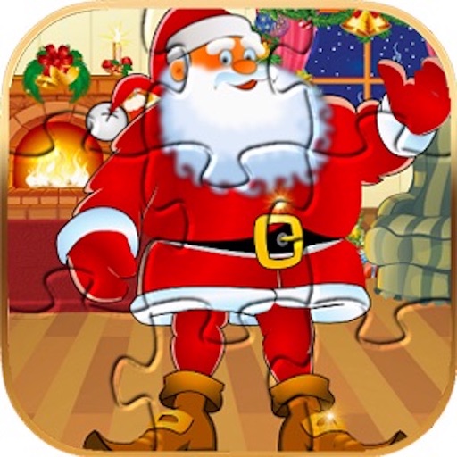 Christmas Jigsaw Puzzle . icon