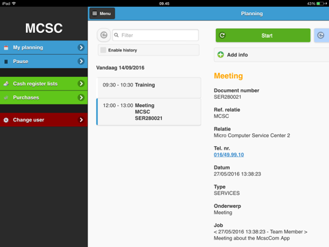 McscCom App screenshot 2