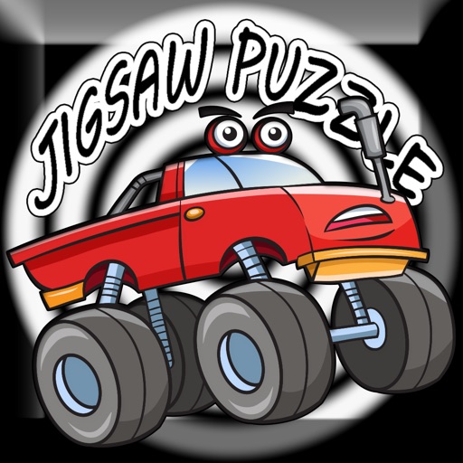 car jigsaw puzzle for kids icon