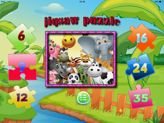 puzzel dieren sesamstraat spelletjes van 6 jaar iPad app afbeelding 2