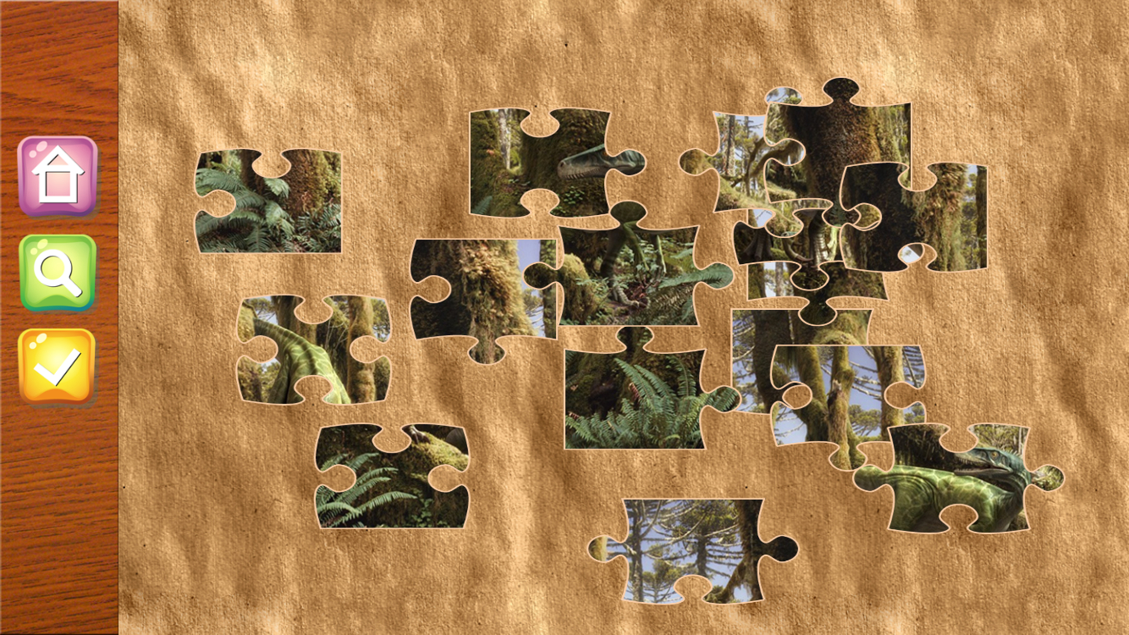 Jigsaw Puzzle Dinosaur Learning And Fun For Kids