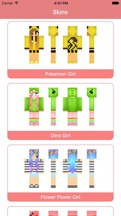 Girl Skins for MCPE - Skin Parlor for Minecraft PEのおすすめ画像4