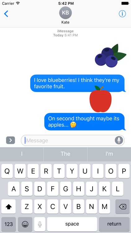 Fruits Sticker Pack for iMessage screenshot-3