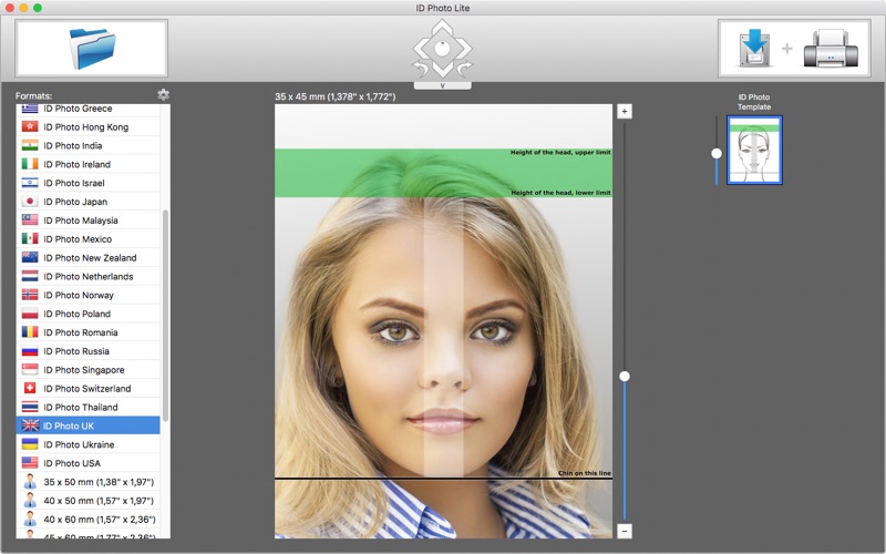 Screenshot #1 pour ID Photo Lite