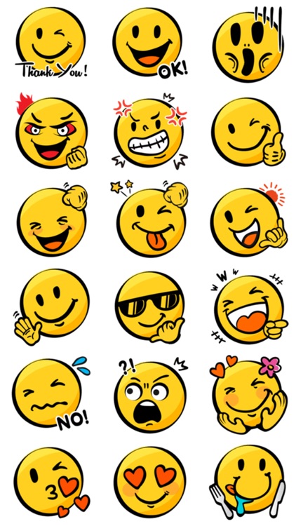 Super Smiles! Funny Emoji Stickers!