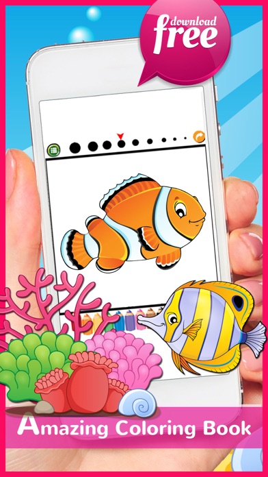 Screenshot #3 pour Marine Animals Coloring Book For Kids And Toddlers