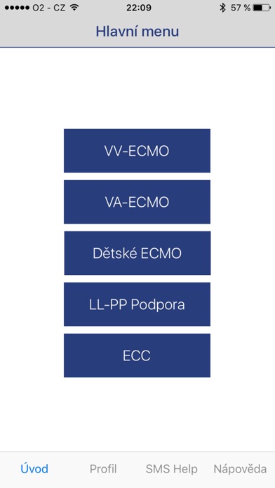 ECMO Help Screenshot