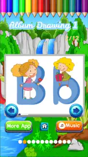 abc coloring alphabet learn paint for toddler kids iphone screenshot 3