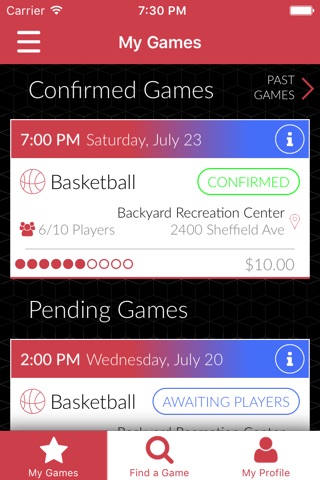 Clutch - Play Sports On Demand screenshot 2