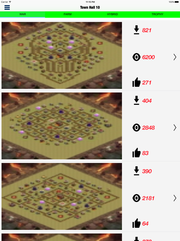 Screenshot #4 pour Top layouts for CoC
