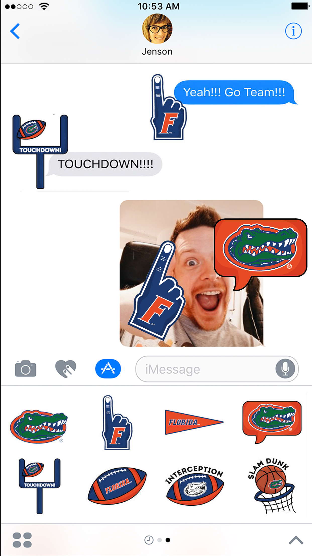 University of Florida Gators Stickers for iMessage screenshot 2