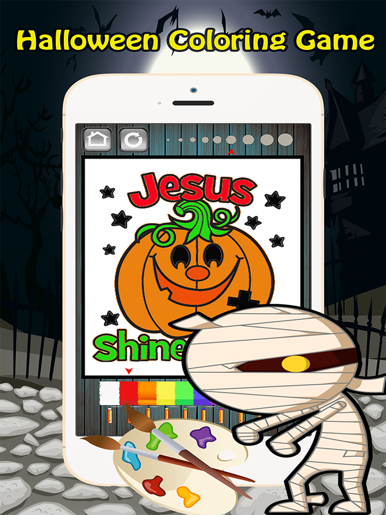 Halloween Coloring Book Pages Kids Trick or Treat screenshot 5