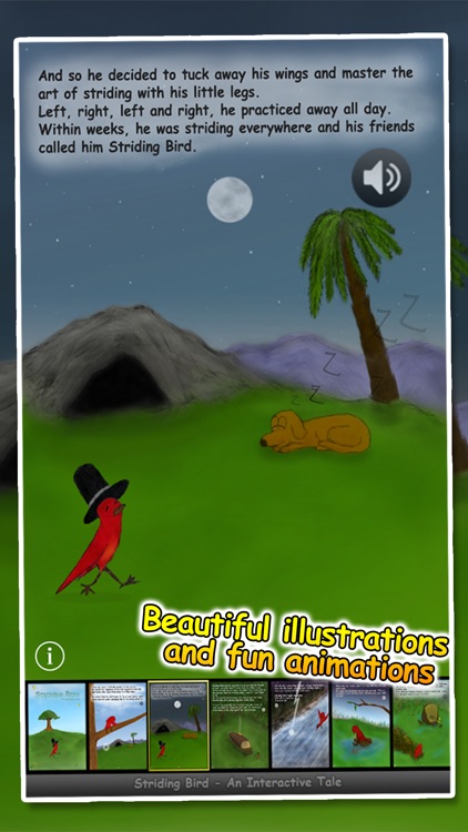 Striding Bird - An inspirational tale for kids screenshot-2