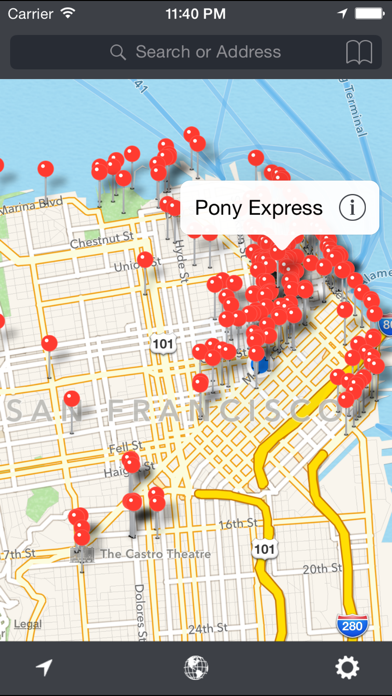Historical Markers Screenshot