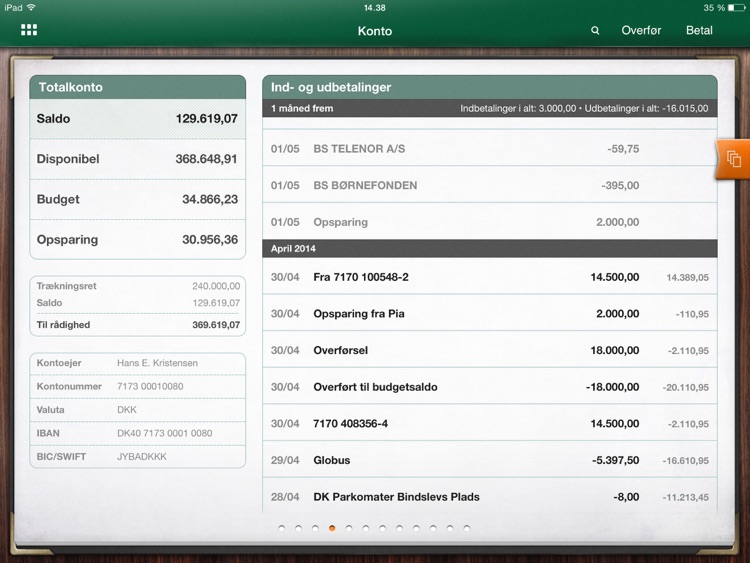 Jyske Mobilbank - til iPad screenshot-3