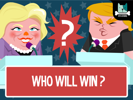 Hillary vs Trump - Run For President 2016 iPad screenshot