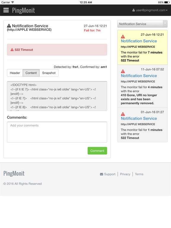Screenshot #5 pour PingMonit