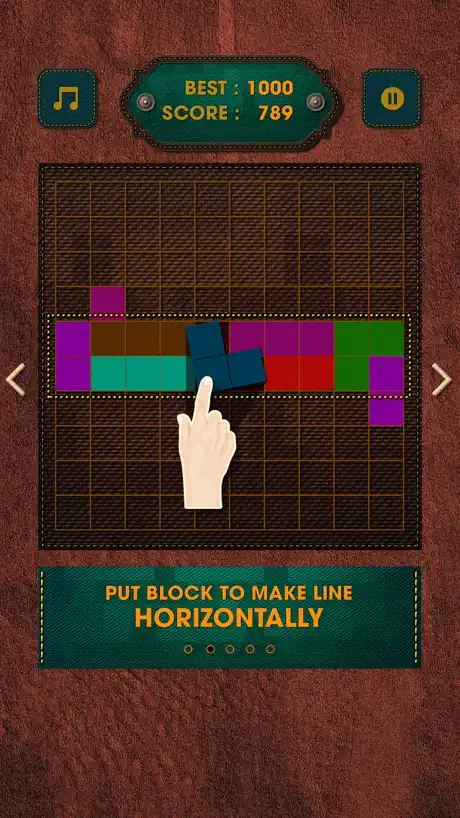 Vintage Block Puzzle Game