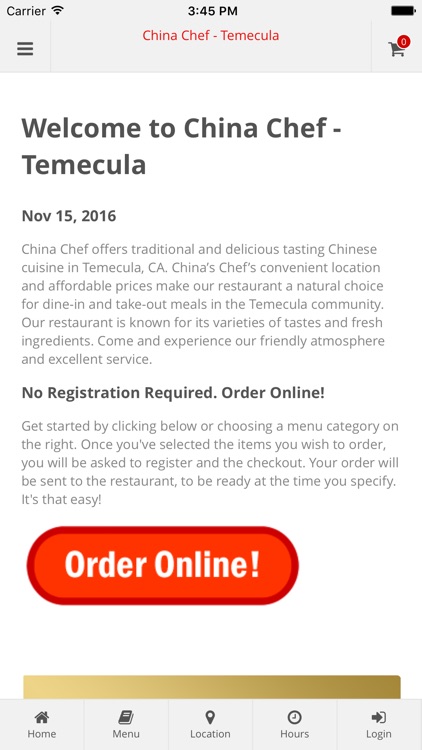 China Chef - Temecula