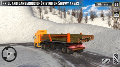 Up Hill Snow Truck Driver iPhone screenshot
