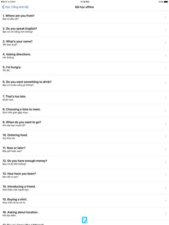 Screenshot #5 pour Learning Amercian English Tự Học Tiếng Anh Mỹ