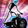 オートバイバイクレースゲーム無料 (A Stickman Motorcycle Space Racing Game)