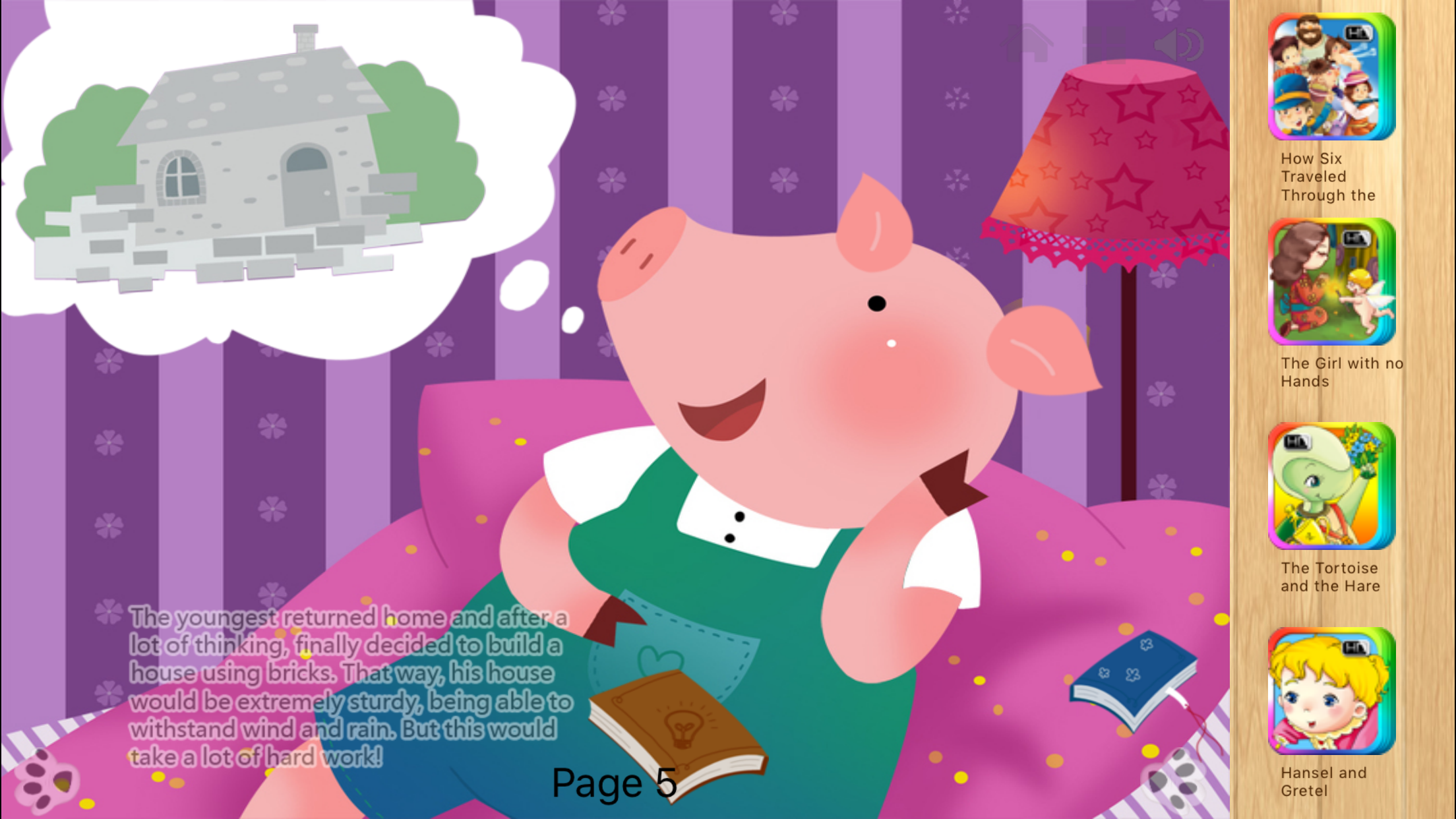 Three Little Pigs  Bedtime Fairy Tale iBigToy screenshot 5
