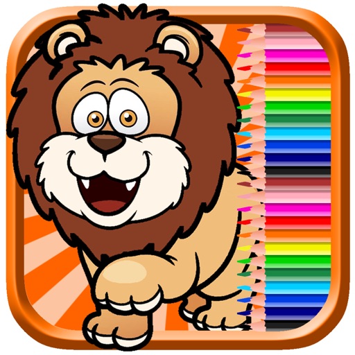 Lion Queen Coloring Book Fun Game For Kids Icon