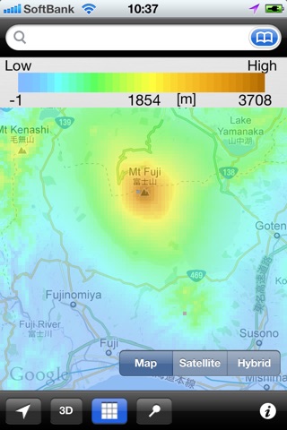 AltitudeMap SRTM3 screenshot 2