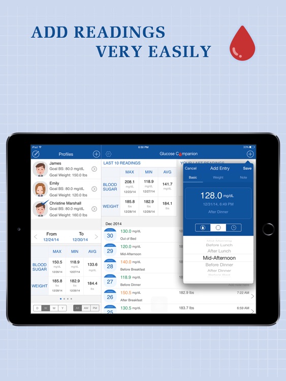 Glucose Companion Pro for iPad