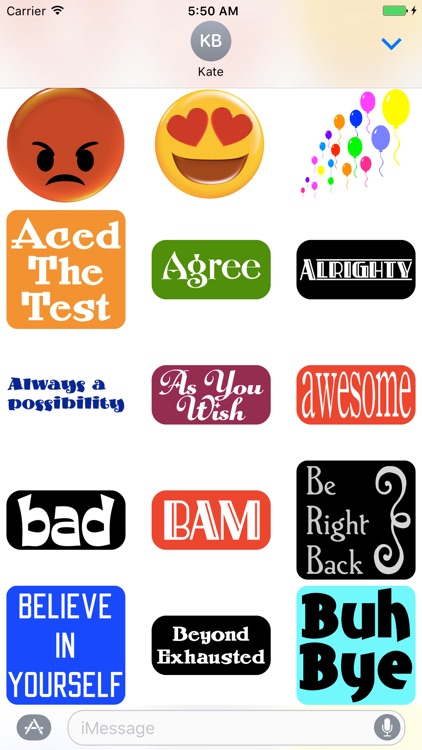 Sticker Phrase - stickers for iMessages screenshot-3