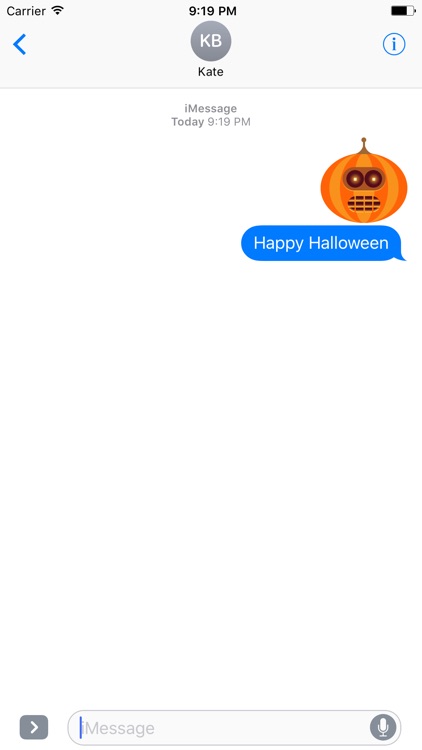 Halloween Emoji and sticker for iMessage App