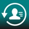 This app can quickly backup your contacts into a vCard file(