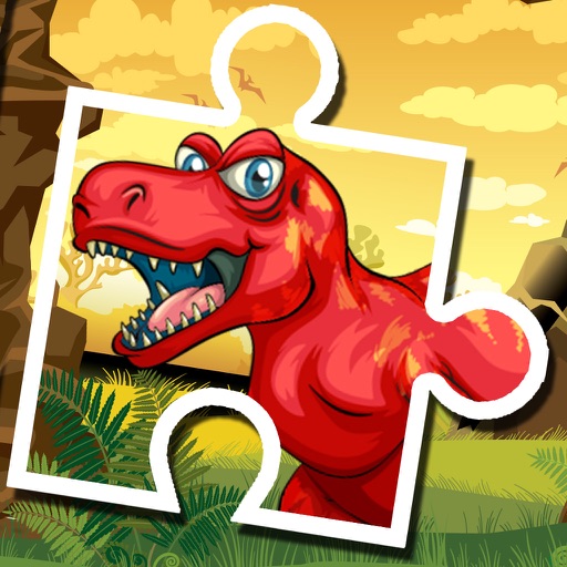 Dino Puzzle Jigsaw Games Free - Dinosaur Puzzles Icon
