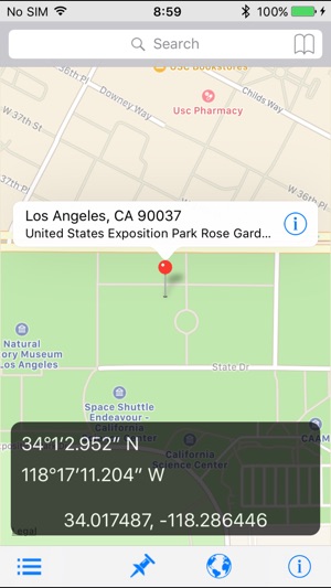 GeoPointer -Obtain position info from th